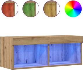 vidaXL Σετ επίπλου τηλεόρασης 2 pcs Artisan Oak Επεξεργασμένο ξύλο