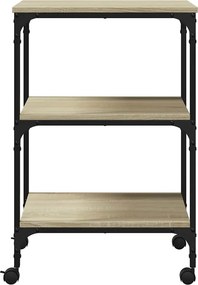 vidaXL Βάση Εκτυπωτή 3 Επιπέδων Sonoma Δρυς 50x41x75 εκ Επεξ. Ξύλο