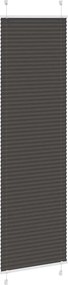 vidaXL Πλισέ περσίδα Μαύρο 60x200 cm Πλάτος υφάσματος 59,4 cm