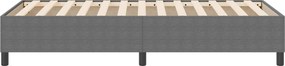 vidaXL Κρεβάτι πλατφόρμα Ανοιχτό γκρι 100 x 200 cm