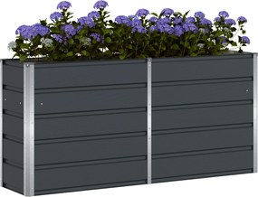 vidaXL Γλάστρα Ανθρακί 160 x 40 x 75 εκ. Ατσάλι