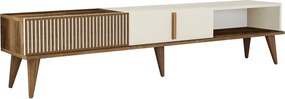 Έπιπλο Τηλεόρασης Καρυδιά / Κρέμ CUSURO 180x35x40