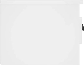 vidaXL Κομοδίνο Επιτοίχιο Λευκό 41,5 x 36 x 28 εκ.