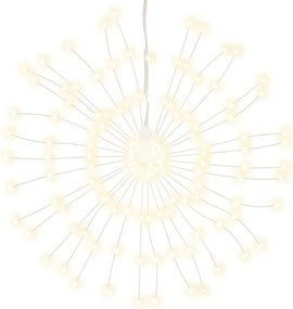 vidaXL Φωτάκια Χριστουγεννιάτικα 140 LED Θερμό Λευκό 17 εκ.