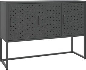 vidaXL Μπουφές Ανθρακί 105 x 35 x 75 εκ. από Ατσάλι