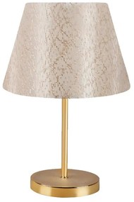 Megapap Φωτιστικό Επιτραπέζιο Rosenthal Ύφασμα Pvc Χρυσό 22x17x37εκ.