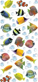 Colourful Fishes αυτοκόλλητα τοίχου βινυλίου (59604)