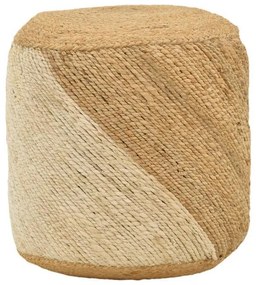 Σκαμπό Elision Inart φυσικό-μπεζ 100% γιούτα 40x40x40εκ 38x38x38 εκ.