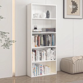 Βιβλιοθήκη Λευκό AGUR 60x20x147