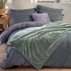 Κουβέρτα Βελουτέ Υπέρδιπλη (220x240) Nef-Nef Homeware Loft 22 Green-1165