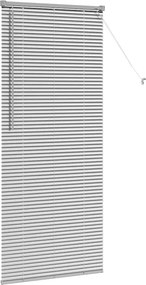 vidaXL Βενετσιάνικες Ρόδες Ασημί 175 x 80 εκ Αλουμίνιο