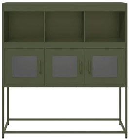 Ντουλάπι Λαδί 100,5x39x107 εκ. από Χάλυβα Ψυχρής Έλασης - Πράσινο