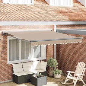 vidaXL Σκηνίτσα Αναδιπλούμενη Μπεζ 350x250 εκ ύφασμα