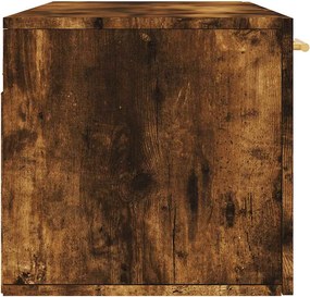vidaXL Ντουλάπι Τοίχου Καπνιστή δρυς 100x36,5x35εκ. Επεξεργασμένο Ξύλο