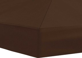 vidaXL Κάλυψη Σκηνής Γκαζebo 6 x 3 m Καφέ Πολυεστέρας 190