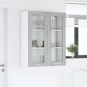 vidaXL Κρεμαστό ντουλάπι Γκρίζο Σονομα 80 x 31 x 100 εκ.