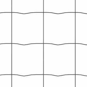 vidaXL Φράχτης Εuro Γκρι 1.6 x 10 m Σίδηρος με επικάλυψη PVC