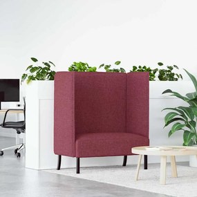 vidaXL Καναπές Υψηλού Πίσω Μπορντό 109x56x121 cm Υφάσματος