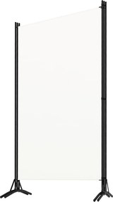 vidaXL Διαχωριστικό Δωματίου με 3 Πάνελ Λευκό 260 x 180 εκ. Υφασμάτινο