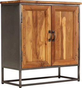 vidaXL Ντουλάπι 65 x 30 x 70 εκ. Ανακυκλωμένο Ξύλο Teak &amp; Ατσάλι