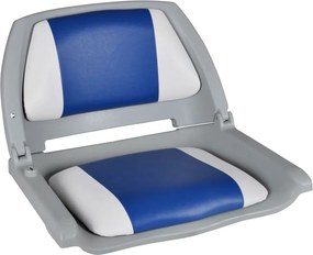 vidaXL Καθίσματα Σκάφους Αναδιπλούμενα 2 τεμ. Μπλε/Λευκό 41x51x48 εκ.