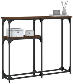 vidaXL Τραπέζι Κονσόλα Καφέ Δρυς 90x22,5x75 εκ. Επεξεργασμένο Ξύλο