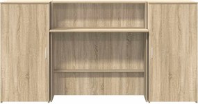 vidaXL Γραφείο υποδοχής Sonoma Δρυς 200x50x103,5εκ. Επεξεργασμένο Ξύλο