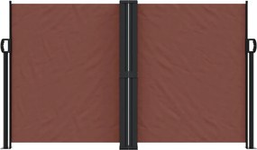 vidaXL Σκίαστρο Πλαϊνό Συρόμενο Καφέ 140 x 1000 εκ.