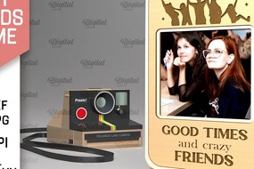 Intra απο ξύλο plywood 3mm-4mm πάχος Best Friends Κορνίζα φωτογραφιών Δίασταση 20x30 cm INTRAFABR-97711328