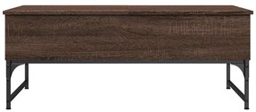 vidaXL Τραπεζάκι Σαλονιού Καφέ Δρυς 100x50x40 εκ. Επ. Ξύλο & Μέταλλο