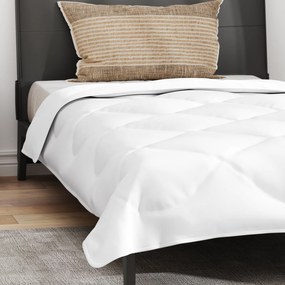 vidaXL Πάπλωμα με μαξιλάρι Λευκό 155 x 200 εκ. Μικροΐνες