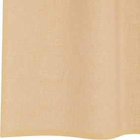 vidaXL Voile κουρτίνες με ροδέλες 2 τεμάχια Χρώμα Άμμου