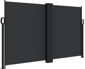 vidaXL Σκίαστρο Πλαϊνό Συρόμενο Μαύρο 140 x 1000 εκ.