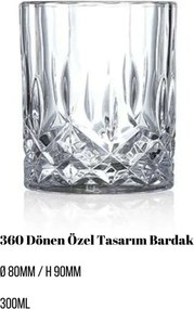 Whiskey Glass Set (2 Pieces) Big Damla Transparent