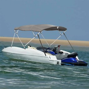 vidaXL Τέντα Σκάφους με 4 Αψίδες Τοιχώματα 243x(185-198)x137 εκ.