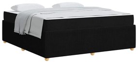 vidaXL Σκελετός Κρεβατιού Άλλο Μαύρο 180 x 200 cm ύφασμα