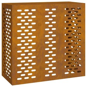 vidaXL Κάλυμμα κλιματιστικού Σκ rusty 110 x 50 x 105 εκ