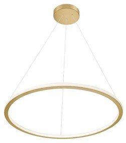 Φωτιστικό Οροφής Κρεμαστό 01381-05 60W LED 3000K 4800Lm D80cm Gold Luma