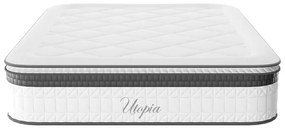 Στρώμα Utopia pakoworld pocket spring με ανώστρωμα aloe vera 30-32cm 140x200εκ - 100-000026