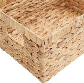 vidaXL Καλάθια Αποθήκευσης 3 pcs Φυσικό Υάκινθος νερού