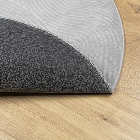 vidaXL Χαλί IZA με Κοντό Πέλος Σκανδιναβική Εμφάνιση Γκρι Ø 160 εκ.