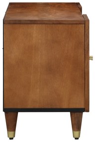 vidaXL Κονσόλα Τηλεόρασης 105x33x46 εκ Μασίφ Ξύλο Μάνγκο