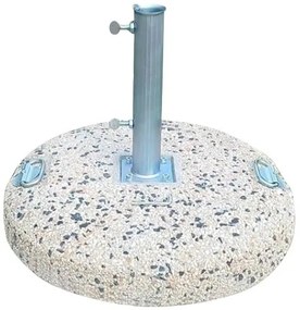 PREMIUM UMBRELLA BASE  CONCRETE MOSAIC 50KG WITH HANDLES AND GALVANISED TUBE Φ62mm