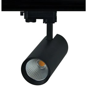 Σποτ Φωτιστικό Ράγας LED 27W Τριφασικό IP20 4000K Soline ACA-SOLINE2740B4-Μαύρο SOLINE2740B4