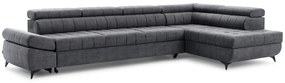 Γωνιακός καναπές/Κρεβάτι Valer Maxi /Γκρι/ 349x97x203/ Δεξιά γωνία BOG265