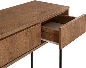Κονσόλα Amedeo Megapap χρώμα καρυδί 120x36x90εκ.