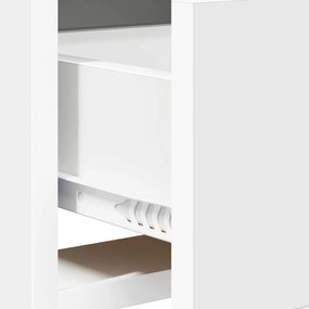 vidaXL Ντουλάπι TV 100 x 33 x 47 εκ Λευκό Επεξεργασμένο Ξύλο