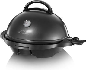 Ηλεκτρική ψησταριά/γκριλ George Foreman 22460-56, 2400 W, 44,5 εκ., 15 μερίδες, 5 επίπεδα θερμοκρασίας, Αντικολλητική επίστρωση, Μαύρο