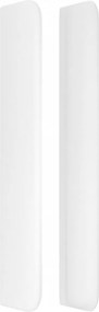 vidaXL Κεφαλάρι με Πτερύγια Λευκό 103x16x118/128 εκ.Συνθ. Δέρμα
