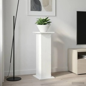 vidaXL Βάση φυτών Λευκό 30,5 x 30 x 80,5 εκ Επεξεργασμένο Ξύλο